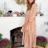 Eleanor Coral Gossemar Wings Maxi Dress Mary Square