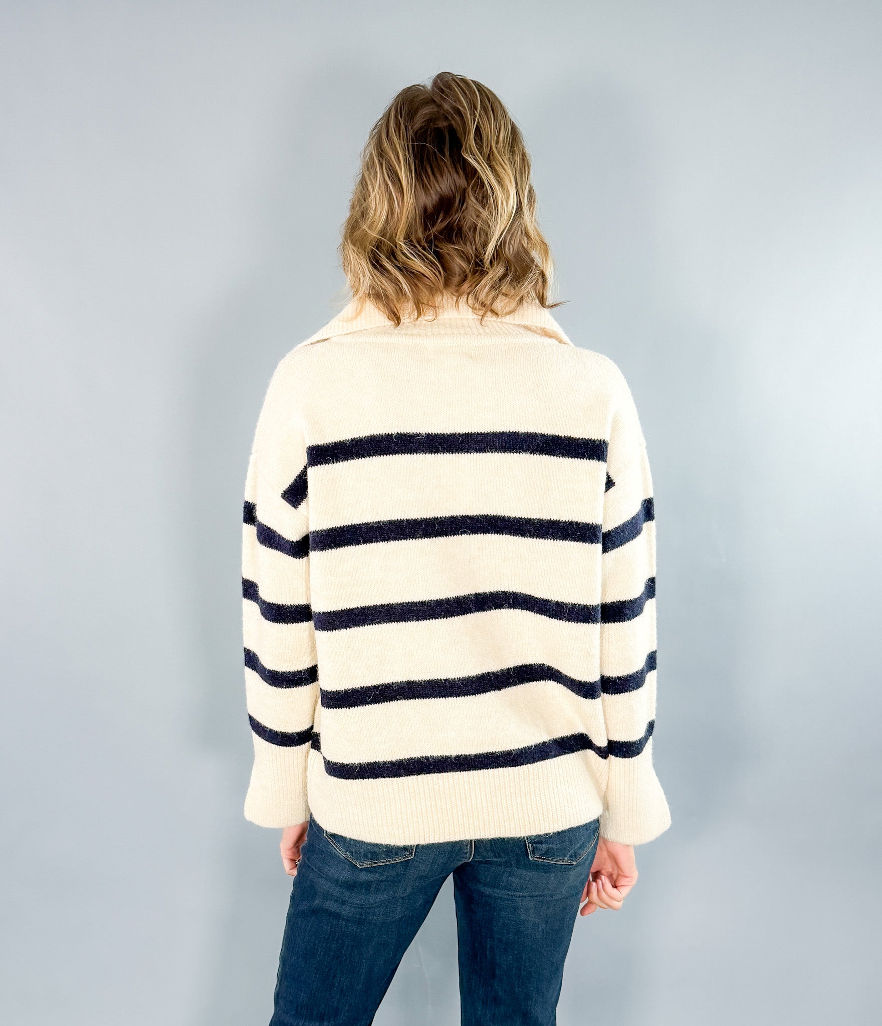 Eliza Nautical Stripes Sweater Molly Bracken