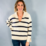 Eliza Nautical Stripes Sweater Molly Bracken