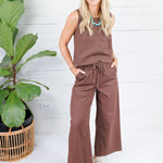 Elizabeth Chocolate Denim Pant Karlie