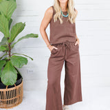 Elizabeth Chocolate Denim Pant Karlie