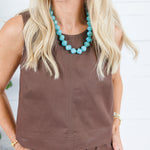 Elizabeth Chocolate Denim Pant Karlie