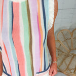 Ellie Sherbet Stripes Terry Mini Dress