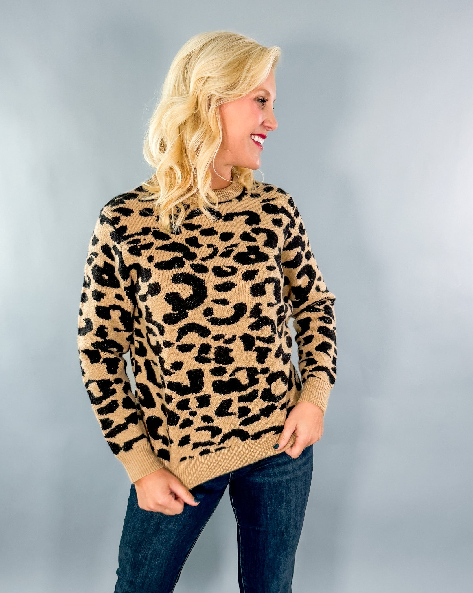 Elsie Leopard Sweater Molly Bracken