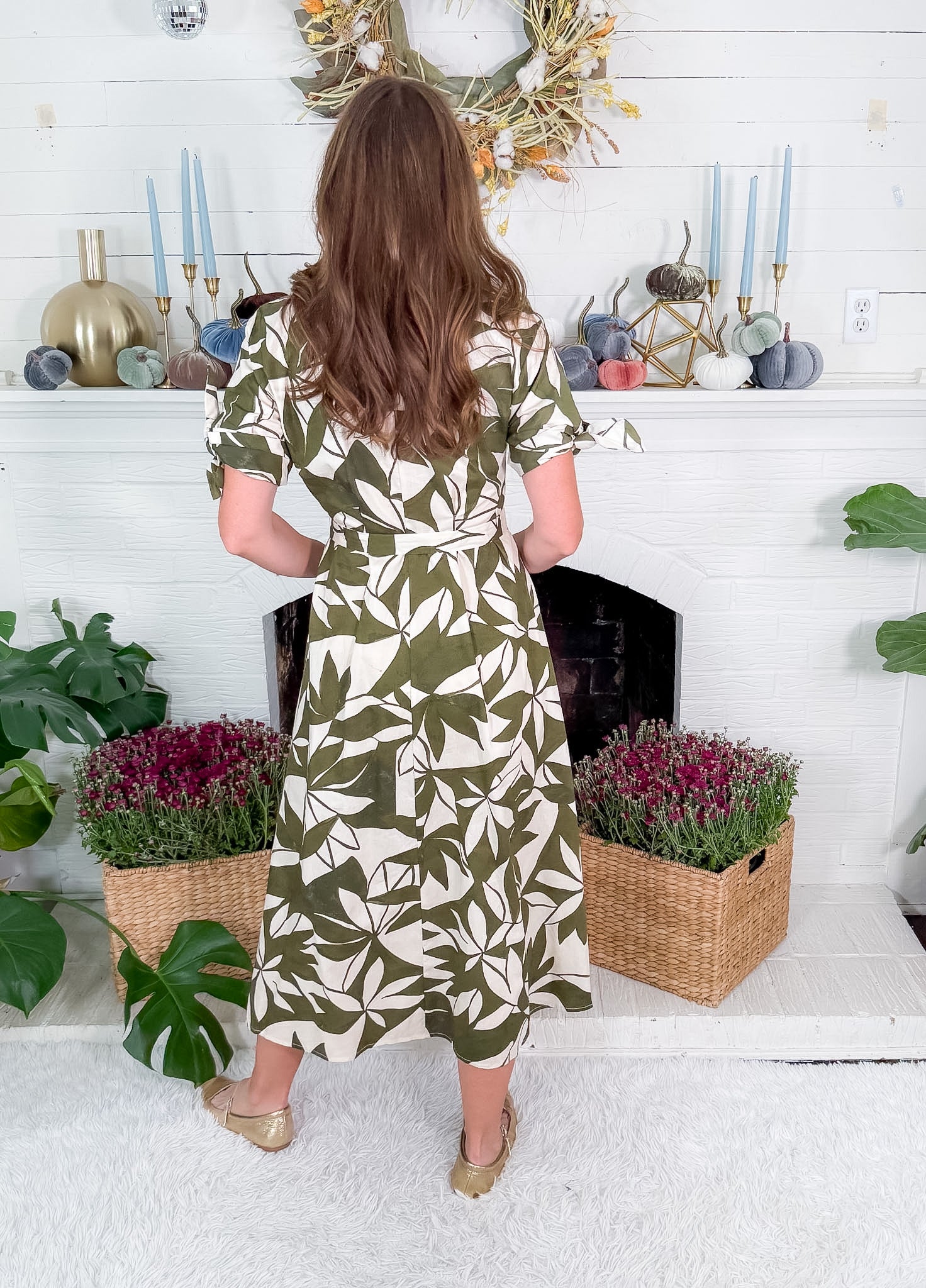 Emerald Canopy Shirt Maxi Dress Meet Me in Santorini