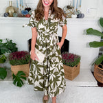Emerald Canopy Shirt Maxi Dress Meet Me in Santorini