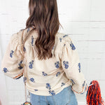 Emily Ivory Handkerchief Linen Top Elizabeth James the Label