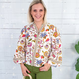 Emily Ivory Spring Flower Top Elizabeth James the Label