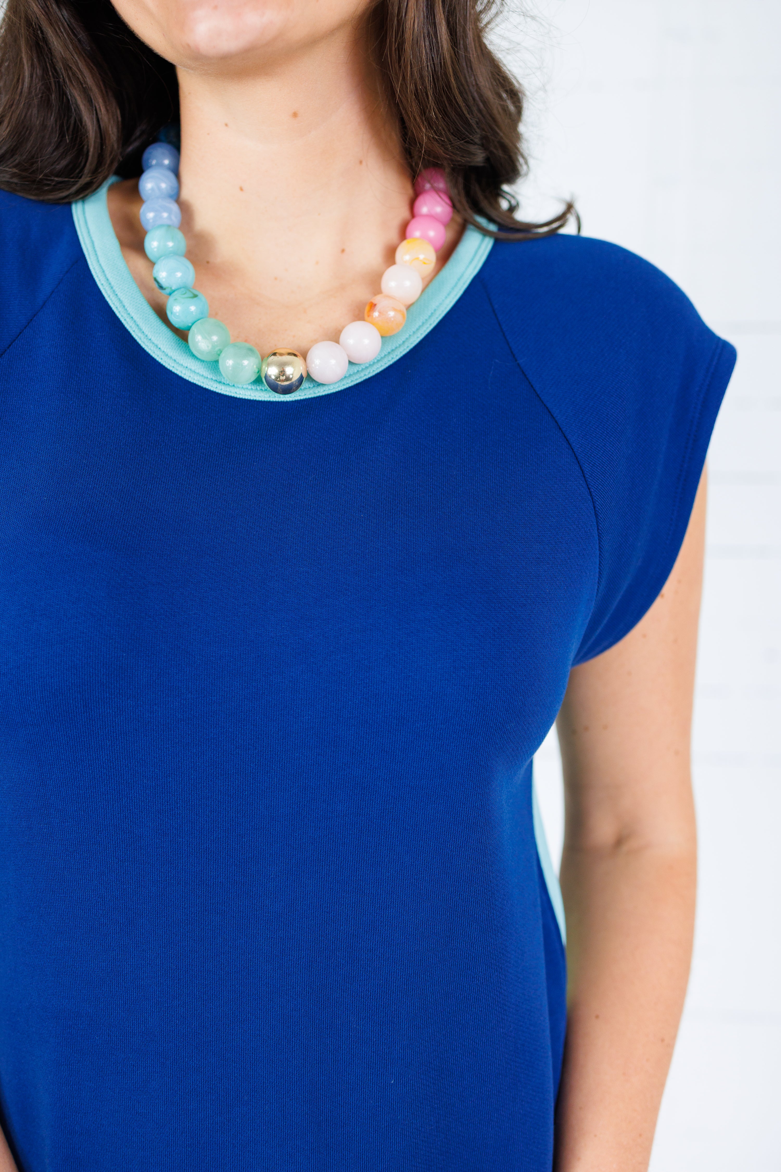 Emily McCarthy Channing Navy Dress