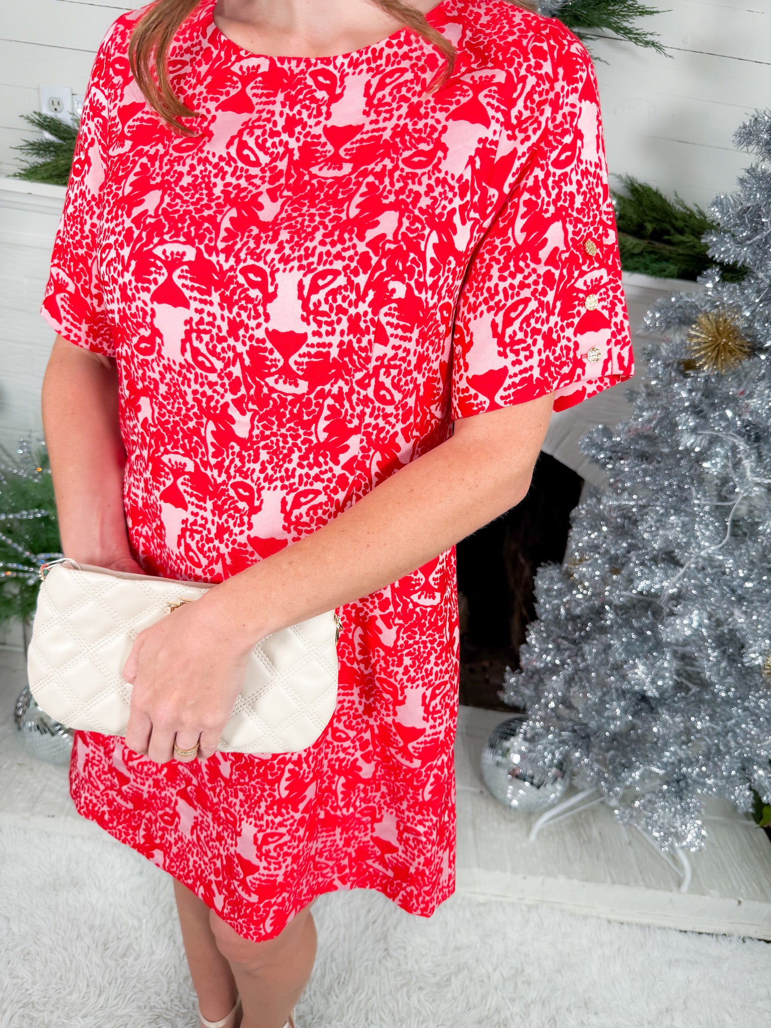 Emily McCarthy Royale Shift Cheeky Cheetah Mini Dress