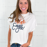 Emily War Eagle White Top Mary Square
