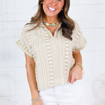 Emily McCarthy Riviera Piazza Stripe Top