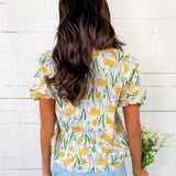 Emmie Lemon Bouquet Top Entro