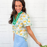 Emmie Lemon Bouquet Top Entro