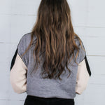 England Grey Colorblock Sweater THML