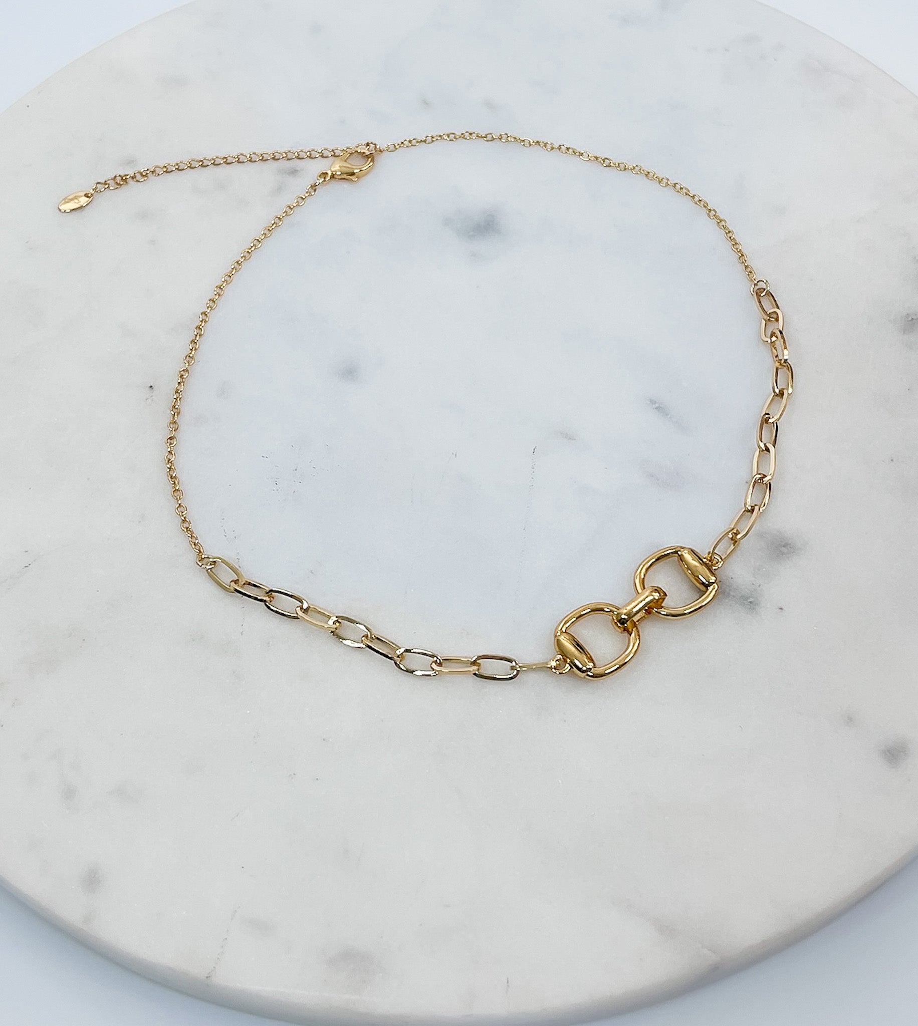 Equestrian Pendant Chain Necklace