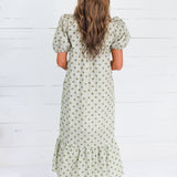 Estella Olive Dot Maxi Dress Entro