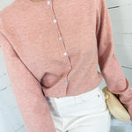 Evans Blush Flower Button Cardigan Thing Between