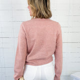 Evans Blush Flower Button Cardigan Thing Between