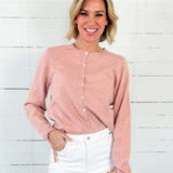 Evans Blush Flower Button Cardigan Thing Between