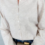 Evans Heather Oat Flower Button Cardigan Things Between