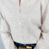 Evans Heather Oat Flower Button Cardigan Things Between