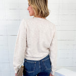 Evans Heather Oat Flower Button Cardigan Things Between