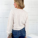 Evans Heather Oat Flower Button Cardigan Things Between