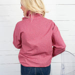 Evelyn Red + Blue Plaid Ruffle Top Compania Fantastica