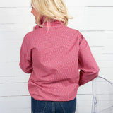 Evelyn Red + Blue Plaid Ruffle Top Compania Fantastica