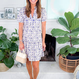 Everly Indigo Botanica Mini Dress Taylor Tillman