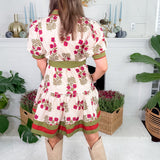Evers Ecru Swing Skirt Mini Dress Entro