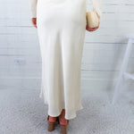 Fairley Cream Satin Slip Skirt TCEC