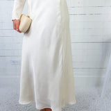 Fairley Cream Satin Slip Skirt TCEC