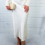 Fairley Cream Satin Slip Skirt TCEC