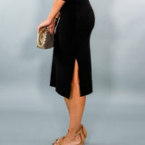 Filmore Black Sweater Skirt Pinch