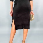 Filmore Black Sweater Skirt Pinch