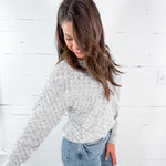 Finley Grey Textured Sweater Lucy Paris