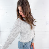 Finley Grey Textured Sweater Lucy Paris