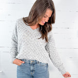 Finley Grey Textured Sweater Lucy Paris