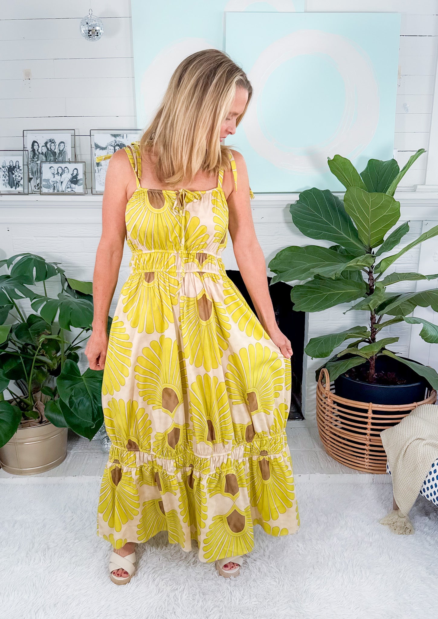 Fiorella Pistachio Maxi Dress SOFIA