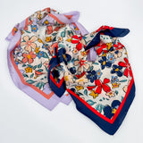 Floral Silky Neck Scarf