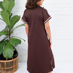 Forsyth Chocolate Brown Knit Caftan Jodifl