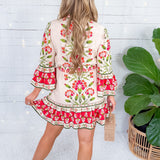 Frances Ivory Indian Flower Mini Dress Elizabeth James the Label