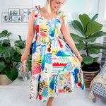 Francesca Isola Bella Midi Dress Prosperina