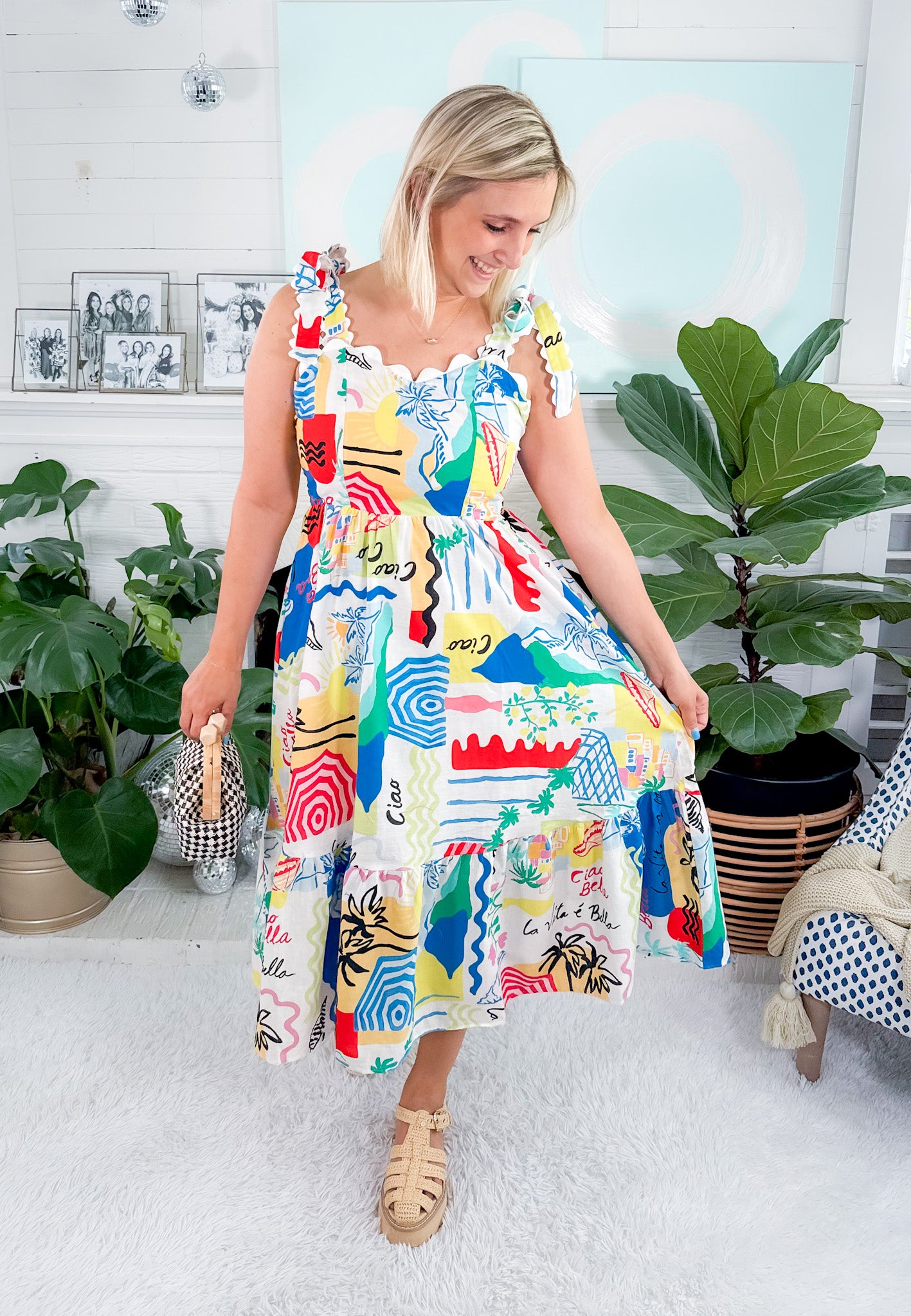 Francesca Isola Bella Midi Dress Prosperina