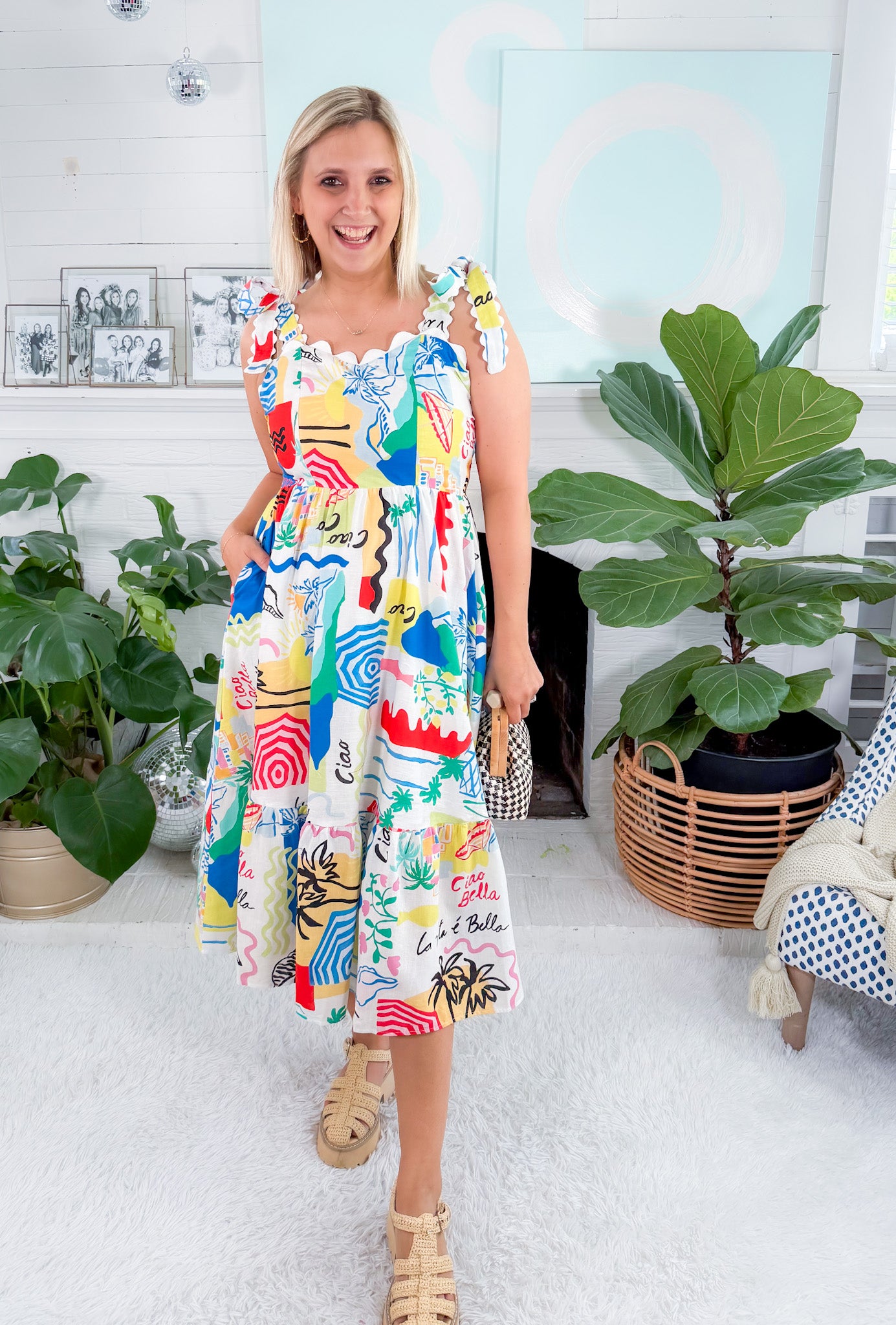 Francesca Isola Bella Midi Dress Prosperina