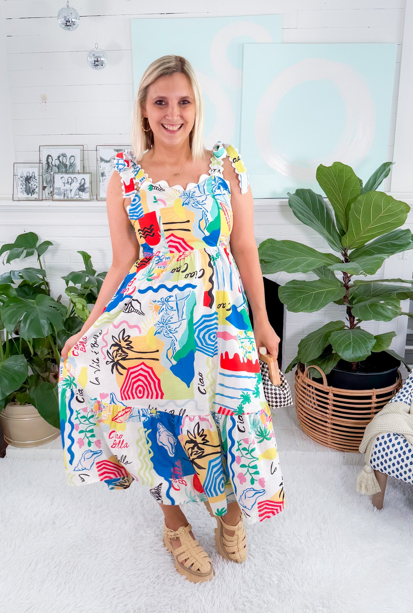 Francesca Isola Bella Midi Dress Prosperina