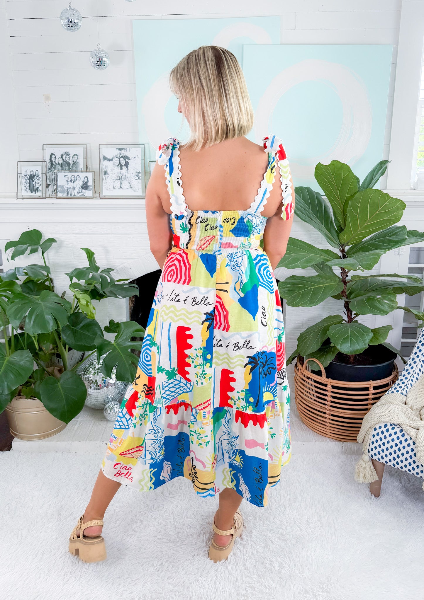 Francesca Isola Bella Midi Dress Prosperina