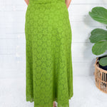 Frannie Kelp Forest Eyelet Maxi Skirt Elizabeth James the Label